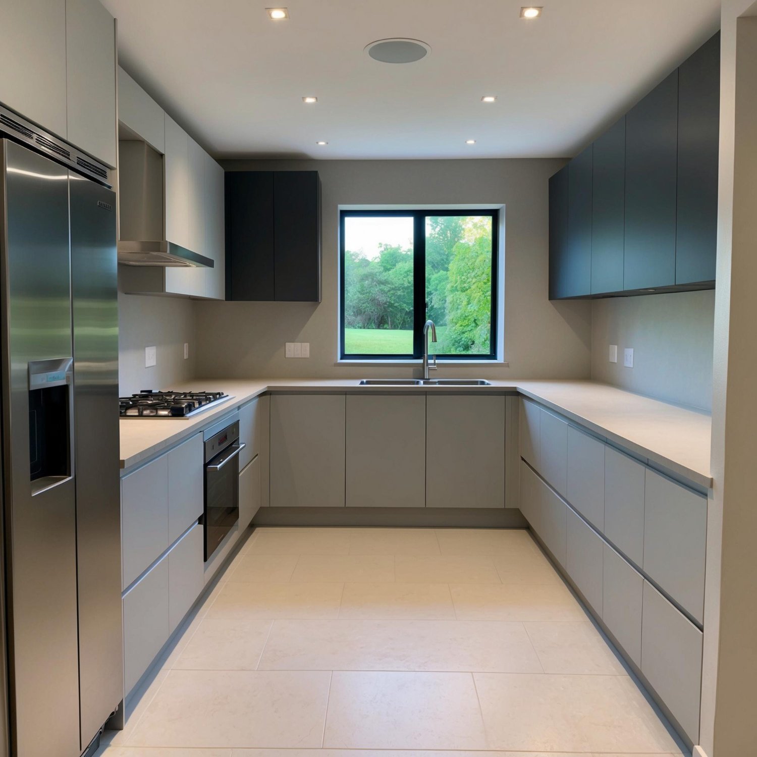 U-Shaped Modular Kitchen